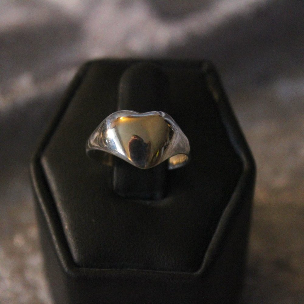 Minimalist Sterling Silver Heart Ring